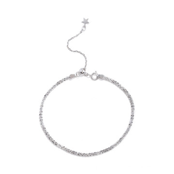 Fashion Simple Jewelry S925 Silver Full Star Shinning Chain Bracelet
